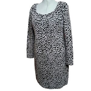 Jessica Simpson Maternity Women’s large Black Gray Animal Print Dress